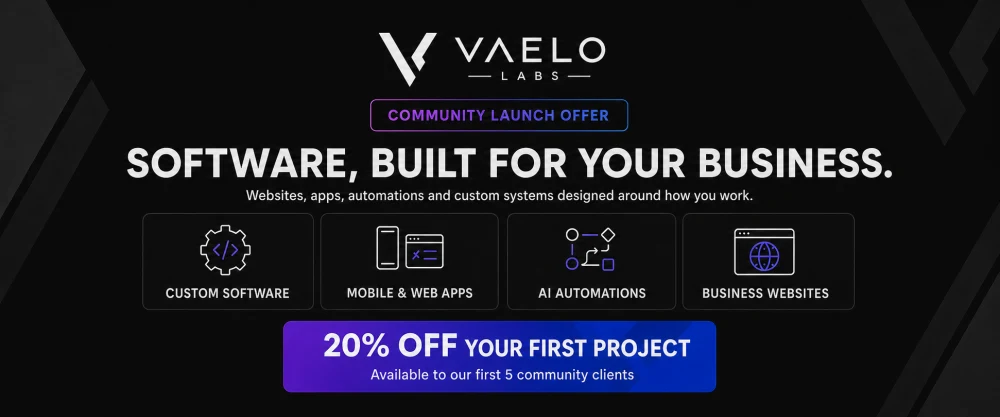Vaelo Labs — software built for your business